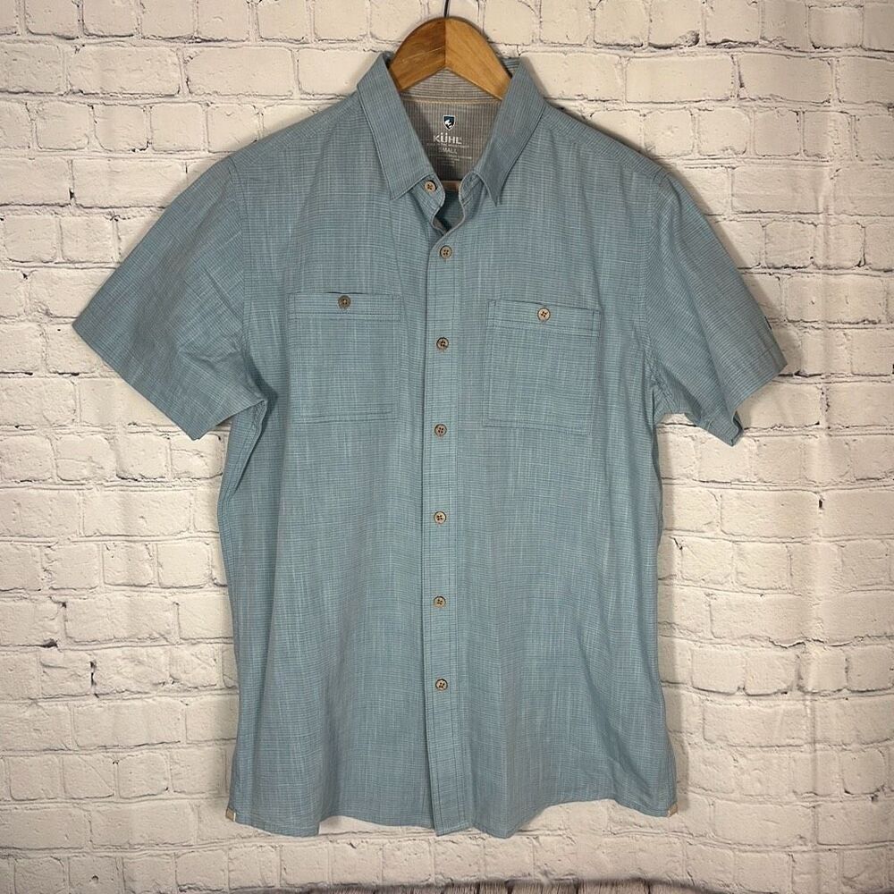Kuhl Karib Stripe Button Down‎ Shirt Mens S Small Outdoor Hiking style 7460